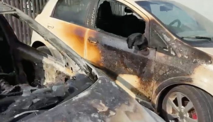 CARRO DESTRUIDO FOGO SINOP