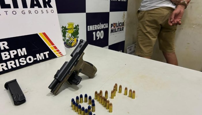HOEMM RPESO COM ARMA 9MM