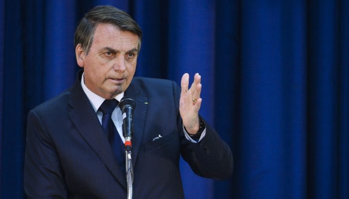 O presidente Jair Bolsonaro participa da solenidade de posse do diretor-geral da Agência Brasileira de Inteligência (Abin), Alexandre Ramagem